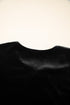 Velvet Front Tie Bow Detail Bubble Sleeve Mini Dress