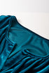 Velvet Short Sleeve Smocked Waist Tiered Maxi Dress