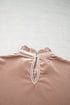 Velvet Stand Neck Western Style Long Sleeve Top