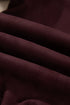 Velvet Zip Up Metal Placket Collar Long Sleeve Jacket