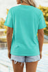 Vibrant Fish Print Casual Short Sleeve Graphic Tee