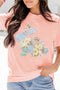 Vibrant Patchwork Bunny Motif Printed Graphic Tee