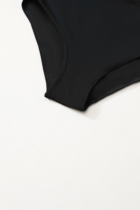 Vibrant Print Double Strap Tankini Top With Matching Swim Shorts Set