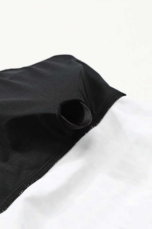 Vibrant Print Double Strap Tankini Top With Matching Swim Shorts Set