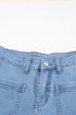 Vintage Casual Pocket Flared Jeans