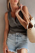 Vintage Distressed Ribbed Mineral Wash Tank Top