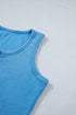 Vintage Distressed Ribbed Mineral Wash Tank Top