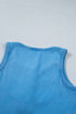Vintage Distressed Ribbed Mineral Wash Tank Top