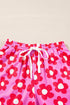 Vintage Floral Long Sleeve Collared Button Down Pajama Set