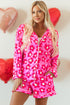 Vintage Floral Long Sleeve Collared Button Down Pajama Set