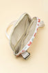 Vintage Floral Print Canvas Wide Strap Camera Crossbody Bag