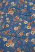 Vintage Floral Print Pleated Loose Denim Overall Jumpsuit