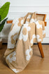 Vintage Floral Print Soft Plush Throw Blanket