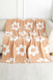 Vintage Floral Print Soft Plush Throw Blanket