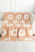 Vintage Floral Print Soft Plush Throw Blanket