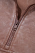 Vintage Half Zip Long Sleeve Shift Sweatshirt