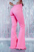 Vintage High Waist Distressed Raw Hem Flare Jeans