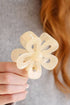 Vintage Inspired Flower Shape Resin Hair Claw Clip