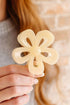 Vintage Inspired Flower Shape Resin Hair Claw Clip