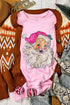 Vintage Inspired Glitter Graphic Crew Neck Sweatshirt