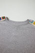 Vintage Inspired Granny Square Crochet Accent Tee