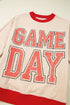 Vintage Inspired Graphic Contrast Trim Pullover Sweatshirt