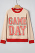 Vintage Inspired Graphic Contrast Trim Pullover Sweatshirt