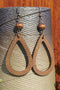 Vintage Inspired Hollowed Waterdrop Composite Hook Earrings