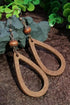 Vintage Inspired Hollowed Waterdrop Composite Hook Earrings