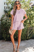 Vintage Inspired Polka Dot Print Two Piece Short Set