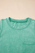 Vintage Inspired Washed Knit Muscle Tank Top