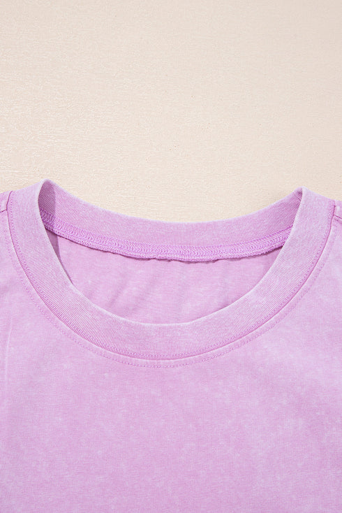 Vintage Inspired Washed Knit Muscle Tank Top