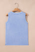 Vintage Inspired Washed Knit Muscle Tank Top
