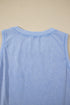 Vintage Inspired Washed Knit Muscle Tank Top