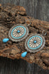 Vintage Inspired Western Stone Accent Dangle Earrings