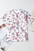 Vintage Paisley Print Sheer Mock Neck Western Top