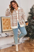 Vintage Pattern Ribbed Trim Button Front Knit Cardigan