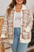 Vintage Pattern Ribbed Trim Button Front Knit Cardigan