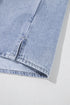 Vintage Pinup Folded Cap Sleeve Denim Shirt