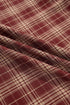 Vintage Plaid Knot Front Smocked High Waist Midi Dress