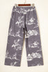 Vintage Printed Wild West Riding Denim Jeans