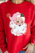 Vintage Saint Nick Graphic Raglan Pullover Sweatshirt