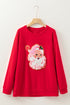 Vintage Saint Nick Graphic Raglan Pullover Sweatshirt