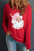 Vintage Saint Nick Graphic Raglan Pullover Sweatshirt
