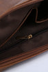 Vintage Style Oversized Leather Pouch Frame Clutch