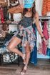 Vintage Texture Ribbed High Neck Cropped Tank Top