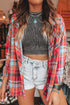 Vintage Texture Ribbed High Neck Cropped Tank Top