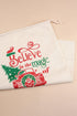 Vintage Truck And Tree Print Drawstring Fabric Bag