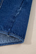 Vintage Wash Big Patched Pocket Straight Cut Denim Jacket