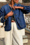 Vintage Wash Big Patched Pocket Straight Cut Denim Jacket